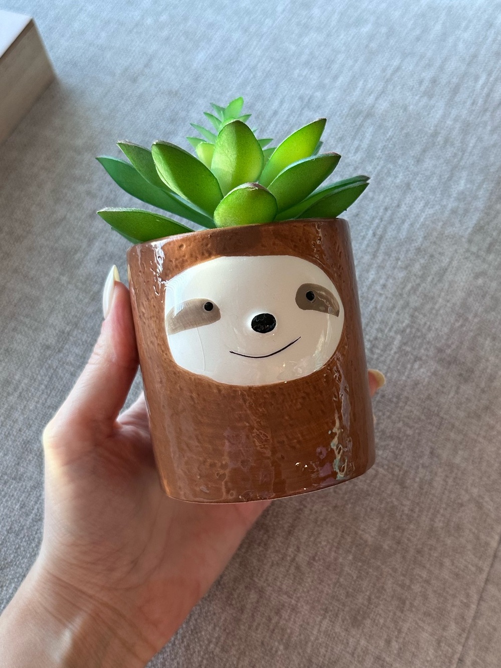 Ceramic Sloth Succulent Planter Pot